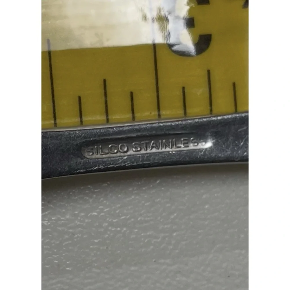 NSD mchsb Engraved Stamped Spoon SILCO Stainless‎ Vintage